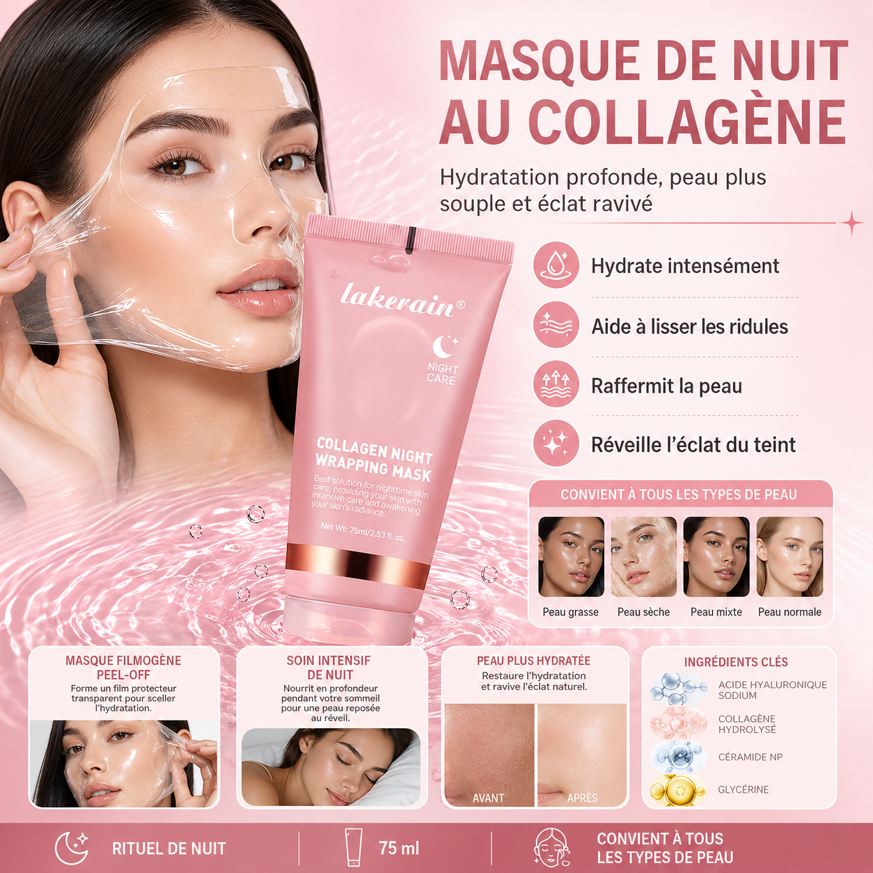 Masque de Nuit au Collagène