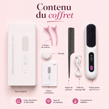 Brosse lissante sans fil