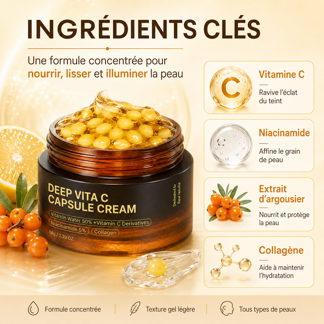 Crème Visage au Vitamine C