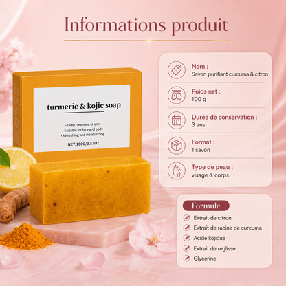 Savon Eclaircissant au curcuma