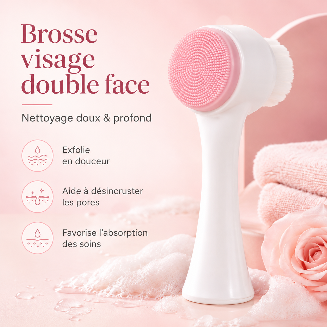 Brosse Nettoyante Double Face