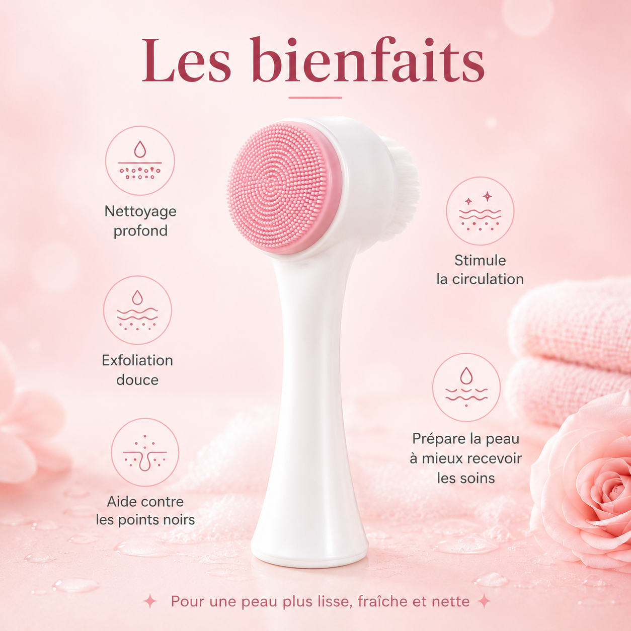 Brosse Nettoyante Double Face
